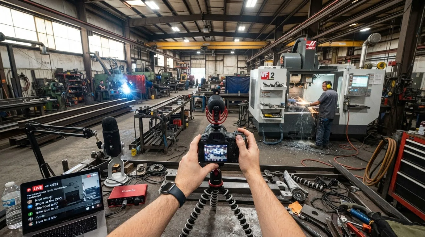 Live stream from the factory floor